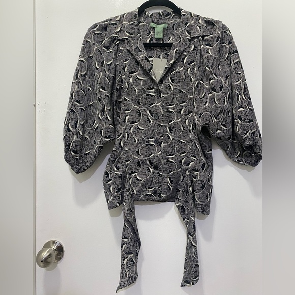 NEW! Anthropologie 100% Silk Aurinia Maple Feminine Blouse - Picture 6 of 8